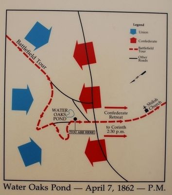 Confederate Retreat Marker Map image. Click for full size.