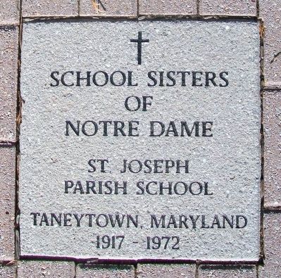 "Steps of the Sisters" School Sisters of Notre Dame Marker. Click for full size. "Steps of the Sisters" School Sisters of Notre Dame Marker image. Click for full size.