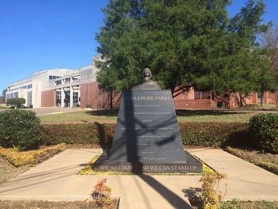 Monument in front of Tullibody Fine Arts Center. image. Click for full size.