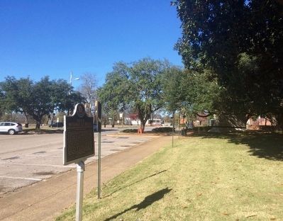 View of marker looking north towards South Jackson Street image. Click for full size.
