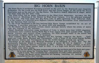Big Horn Basin Marker image. Click for full size.