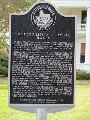 Chilton - Lipstate - Taylor House Marker image. Click for full size.