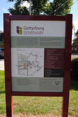 Gettysburg Seminary Marker. Click for full size. Gettysburg Seminary Marker image. Click for full size.