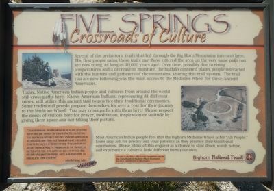 Five Springs Marker. Click for full size. Five Springs Marker image. Click for full size.