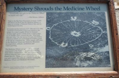 Mystery Shrouds the Medicine Wheel Marker image. Click for full size.