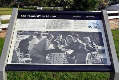 The Texas White House Marker image. Click for full size.