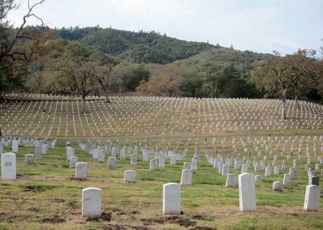 Veterans at Rest - View Looking East from the Marker Site image. Click for full size.