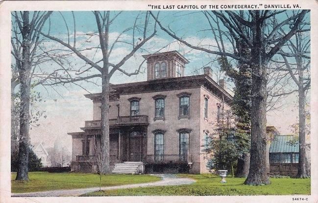 <i>"The Last Capitol of the Confederacy."</i> Danville, Va. image. Click for full size.