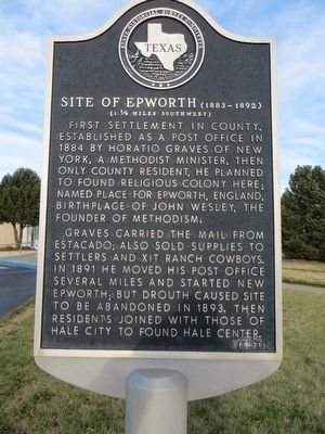Site of Epworth Marker image. Click for full size.