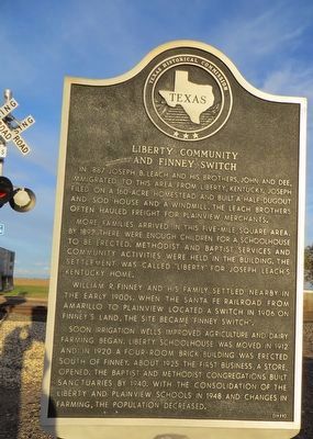 Liberty Community and Finney Switch Marker image. Click for full size.