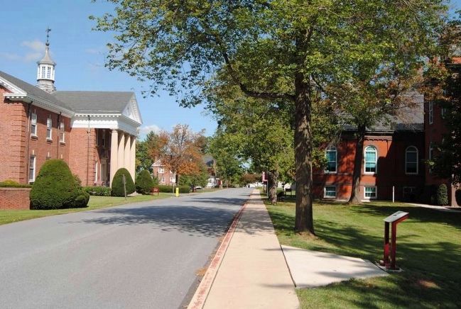 Daniel Alexander Payne Marker<br>Looking North Along Seminary Ridge. Click for full size. Daniel Alexander Payne Marker<br>Looking North Along Seminary Ridge image. Click for full size.
