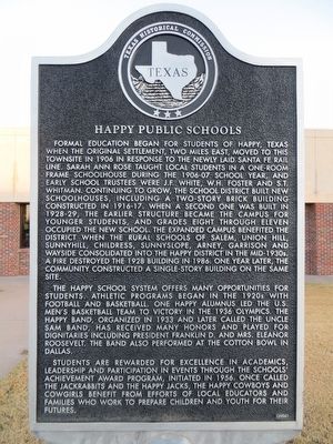 Happy Public Schools Marker image. Click for full size.