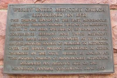 Wesley United Methodist Church Marker image. Click for full size.