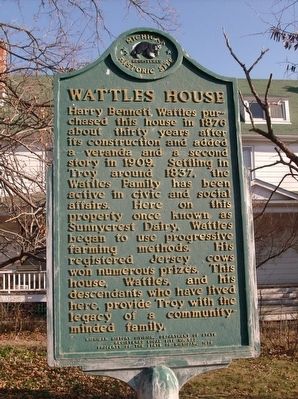 Wattles House Marker. Click for full size. Wattles House Marker image. Click for full size.