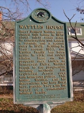Wattles House Marker image. Click for full size.