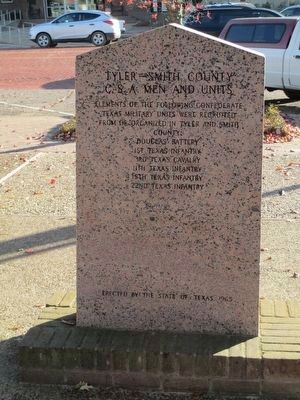 Smith County C.S.A. Marker (west face). Click for full size. Smith County C.S.A. Marker (west face) image. Click for full size.