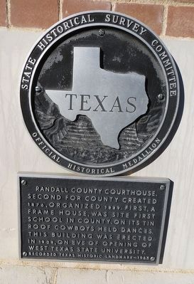 Randall County Courthouse Marker image. Click for full size.
