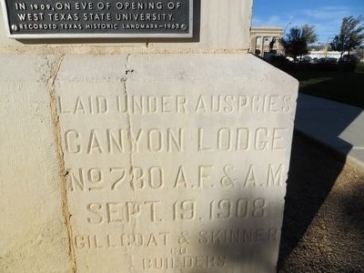 Randall County Courthouse Corner Stone image. Click for full size.