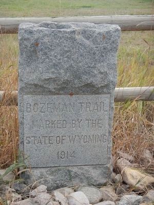 Bozeman Trail Marker. Click for full size. Bozeman Trail Marker image. Click for full size.