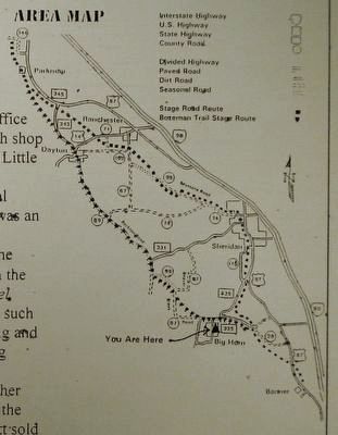 Map of the Stagecoach Roads in Sheridan County. Click for full size. Map of the Stagecoach Roads in Sheridan County image. Click for full size.