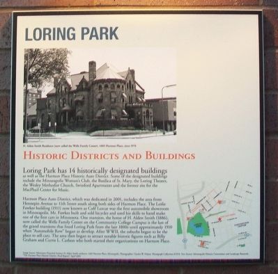 Loring Park: Historic Districts and Buildings Marker image. Click for full size.