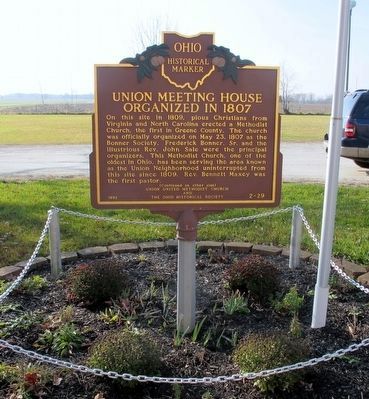 Union Meeting House Marker. Click for full size. Union Meeting House Marker image. Click for full size.