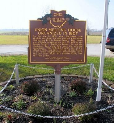 Union Meeting House Marker image. Click for full size.
