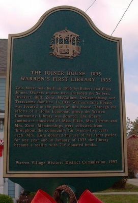The Joiner House 1895 Marker. Click for full size. The Joiner House 1895 Marker image. Click for full size.