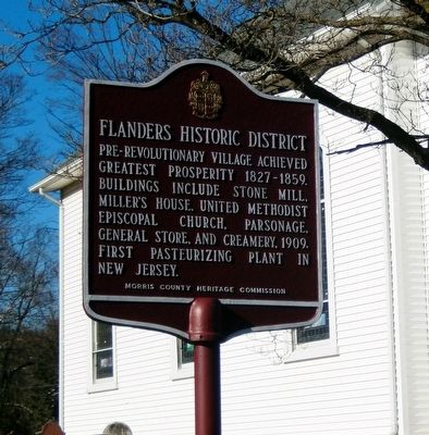 Flanders Historic District Marker image. Click for full size.