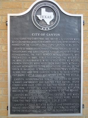 City of Canyon Marker image. Click for full size.