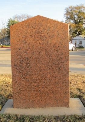 Colonel Thomas R. Bonner / Texas In the Civil War 1861-1865 Marker - West Face image. Click for full size.