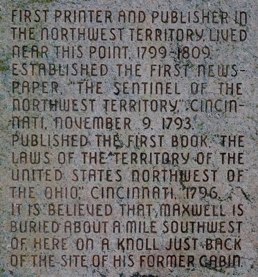 William Maxwell Marker. Click for full size. William Maxwell Marker image. Click for full size.