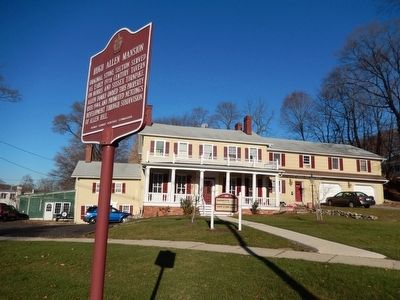 Hugh Allen Mansion Marker. Click for full size. Hugh Allen Mansion Marker image. Click for full size.