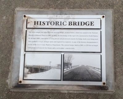 Historic Bridge Plaque image. Click for full size.