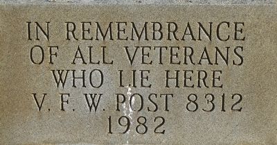 Beaver Cemetery/Church Veterans Memorial Marker image. Click for full size.