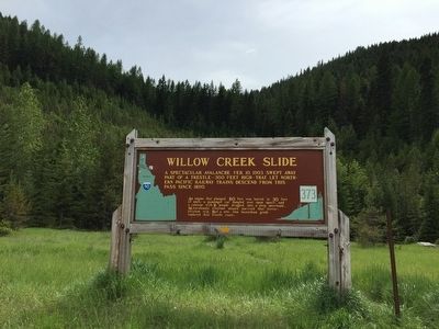 Willow Creek Slide Marker image. Click for full size.