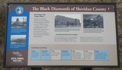 The Black Diamonds of Sheridan County Marker image. Click for full size.