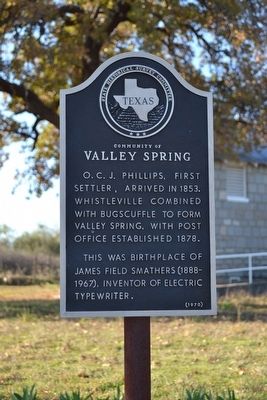 Community of Valley Spring Marker image. Click for full size.