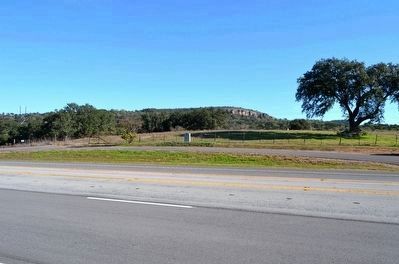 Packsaddle Mountain located behind Marker. Click for full size. Packsaddle Mountain located behind Marker image. Click for full size.