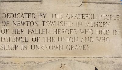 Newton Township/ Pleasant Hill Marker image. Click for full size.