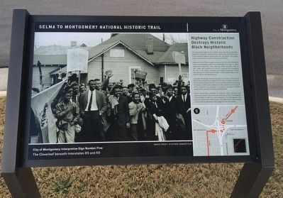 Highway Construction Destroys Historic Black Neighborhoods Marker image. Click for full size.