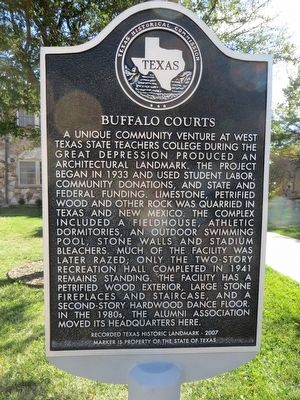 Buffalo Courts Marker image. Click for full size.