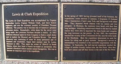 Lewis & Clark Expedition Marker. Click for full size. Lewis & Clark Expedition Marker image. Click for full size.