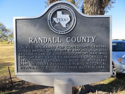 Randall County Marker image. Click for full size.