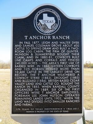 T Anchor Ranch Marker image. Click for full size.