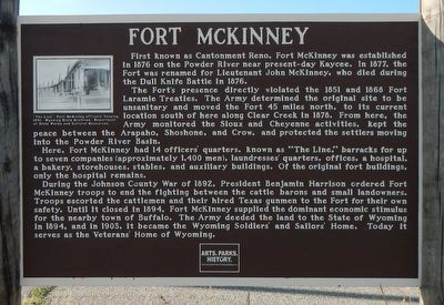 Fort McKinney Marker image. Click for full size.