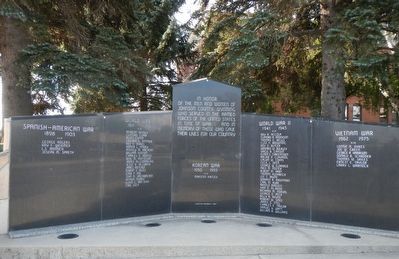 Johnson County War Memorial Marker. Click for full size. Johnson County War Memorial Marker image. Click for full size.
