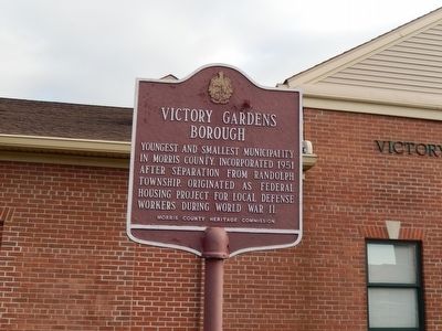 Victory Gardens Borough Marker image. Click for full size.