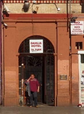 Dahlia Hotel Marker image. Click for full size.