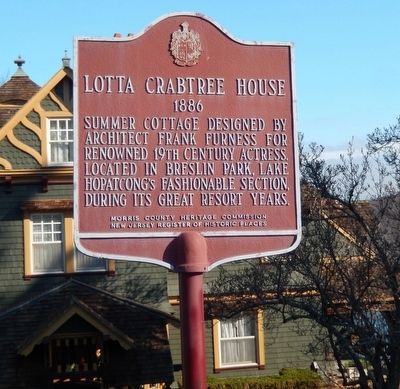 Lotta Crabtree House Marker image. Click for full size.